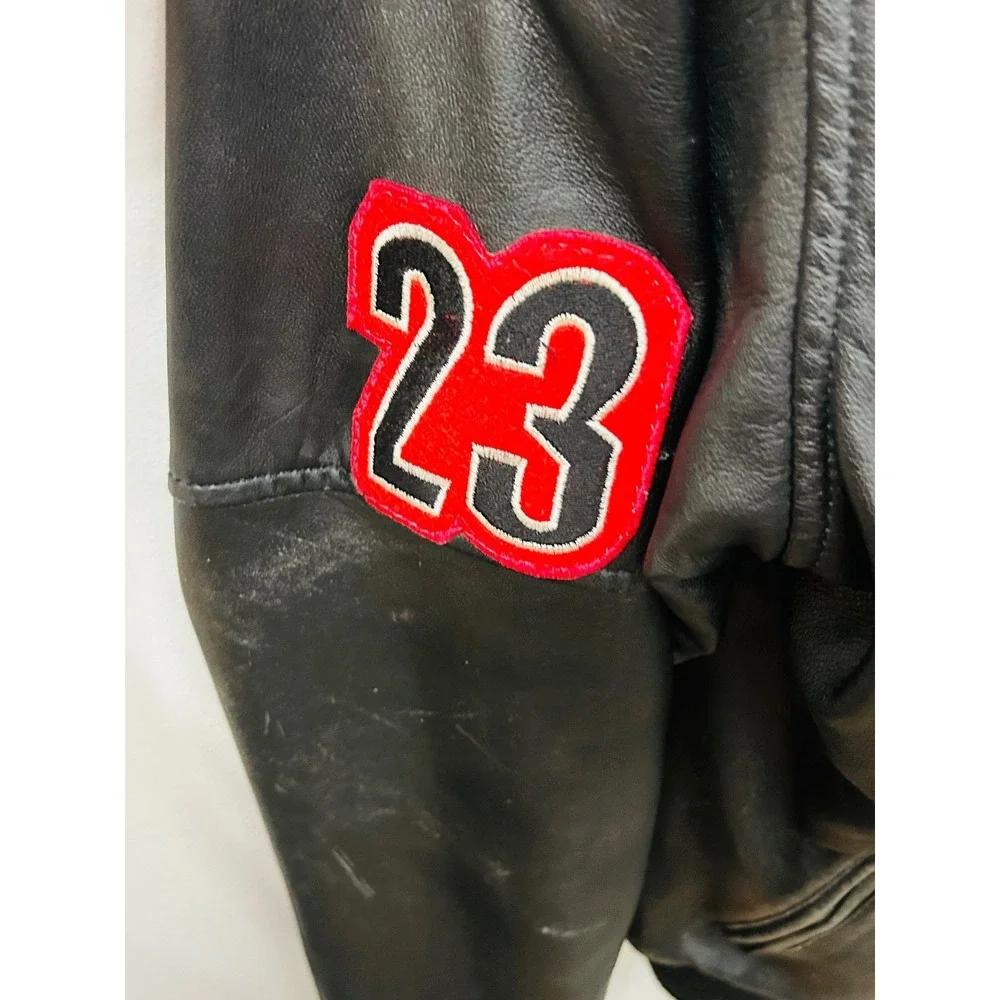 Vintage Jordan Warner Bros Marvin the Martian Leather Jacket 4XL Spike Lee Mars
